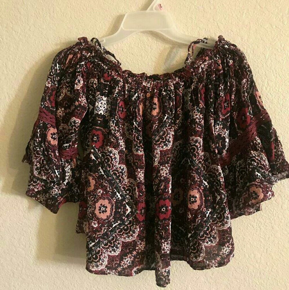 Off The Shoulder Floral Top